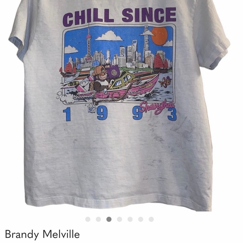 Brandy Melville White Tee 1993